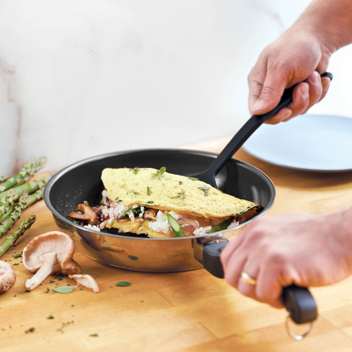 Farberware Classic Series Stainless Steel and Nonstick Cookware Pots and Pans Set, 15 Piece